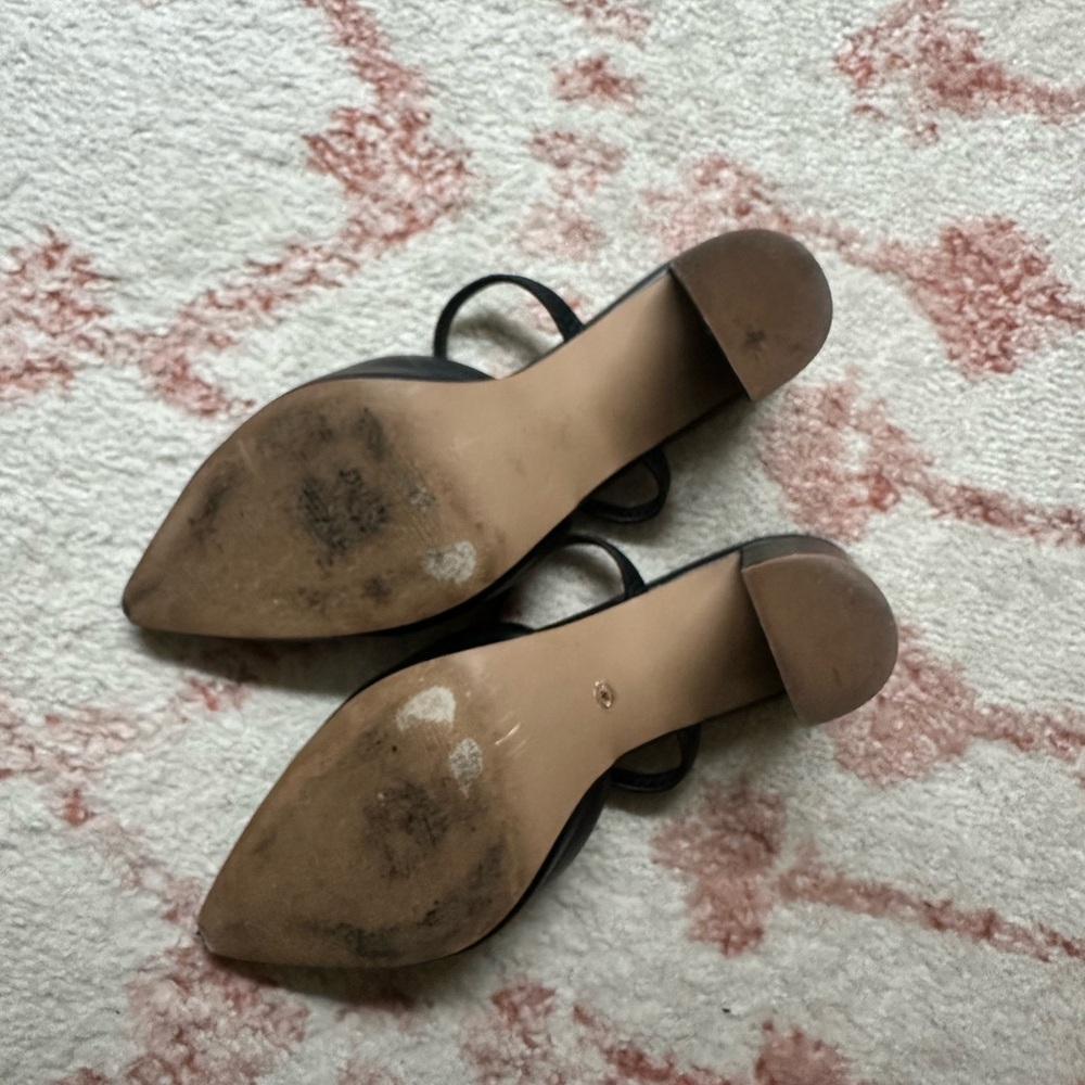 Pointed-Toe Heeled Mules - Picture 4 of 5